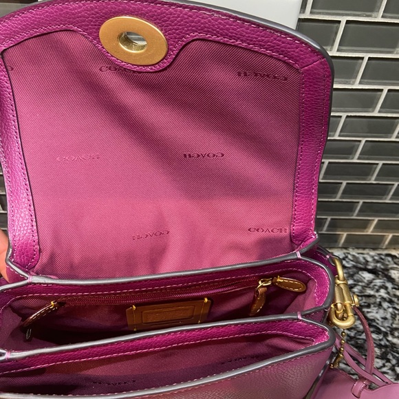 Coach Cassie 19 in Deep Plum - Picture 8 of 8